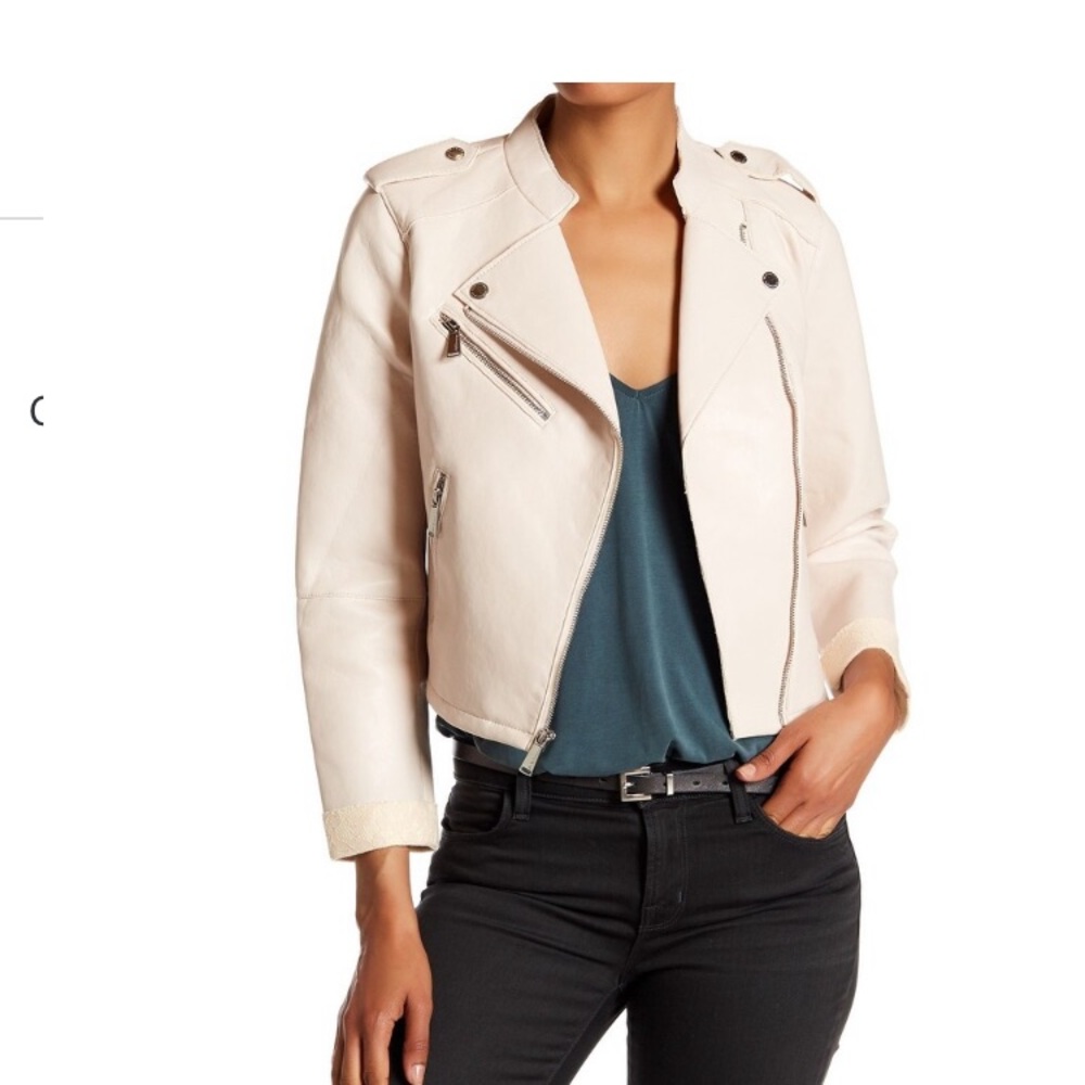 BCBG Faux leather jacket